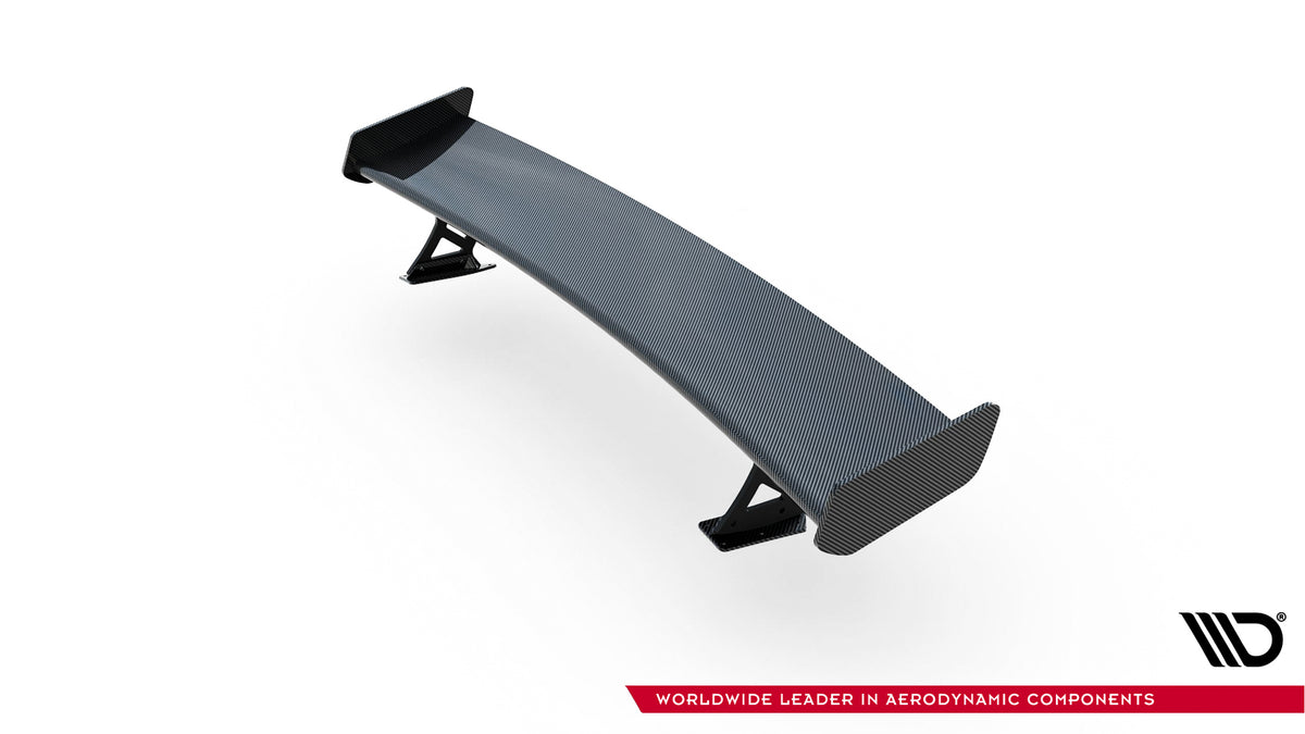 Carbon Spoiler With External Brackets Uprights suitable for Audi A3 / A3 S-Line / S3 / RS3 Sedan 8V / 8V Facelift
