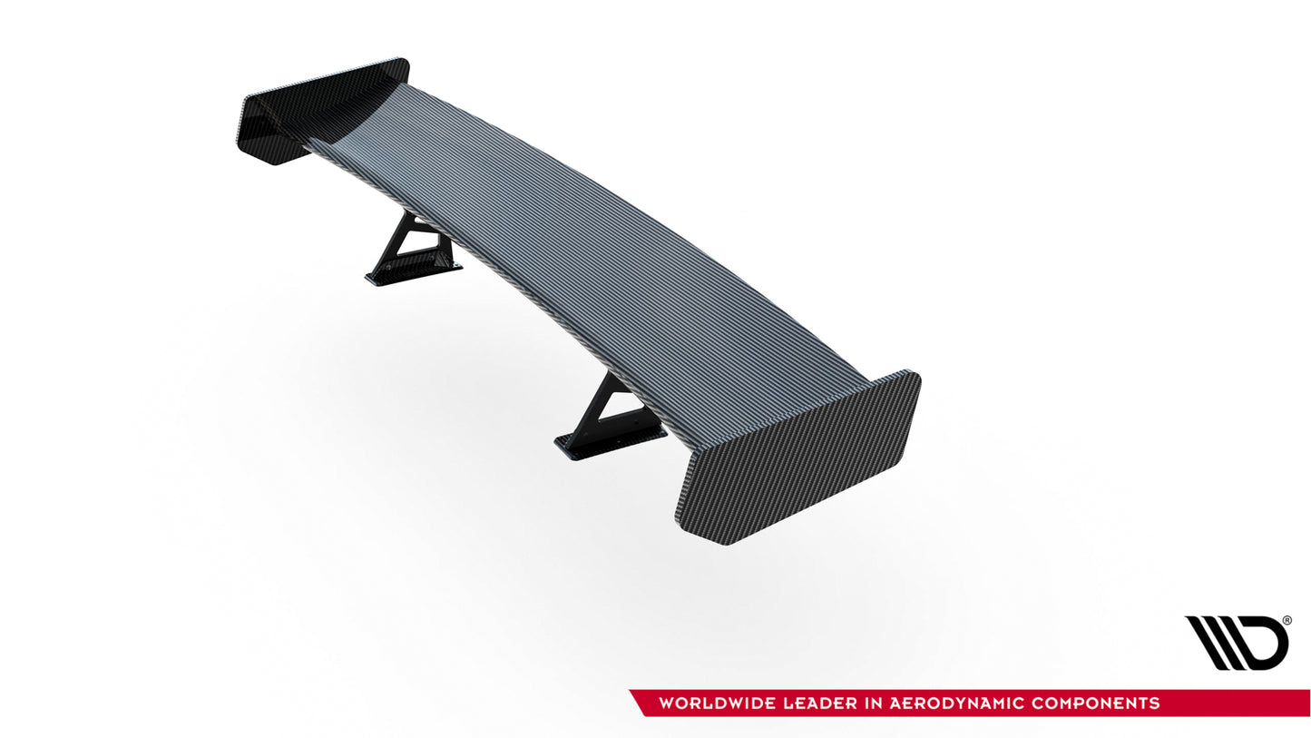 Carbon Spoiler With Internal Brackets Uprights + LED suitable for BMW 3 Coupe E46