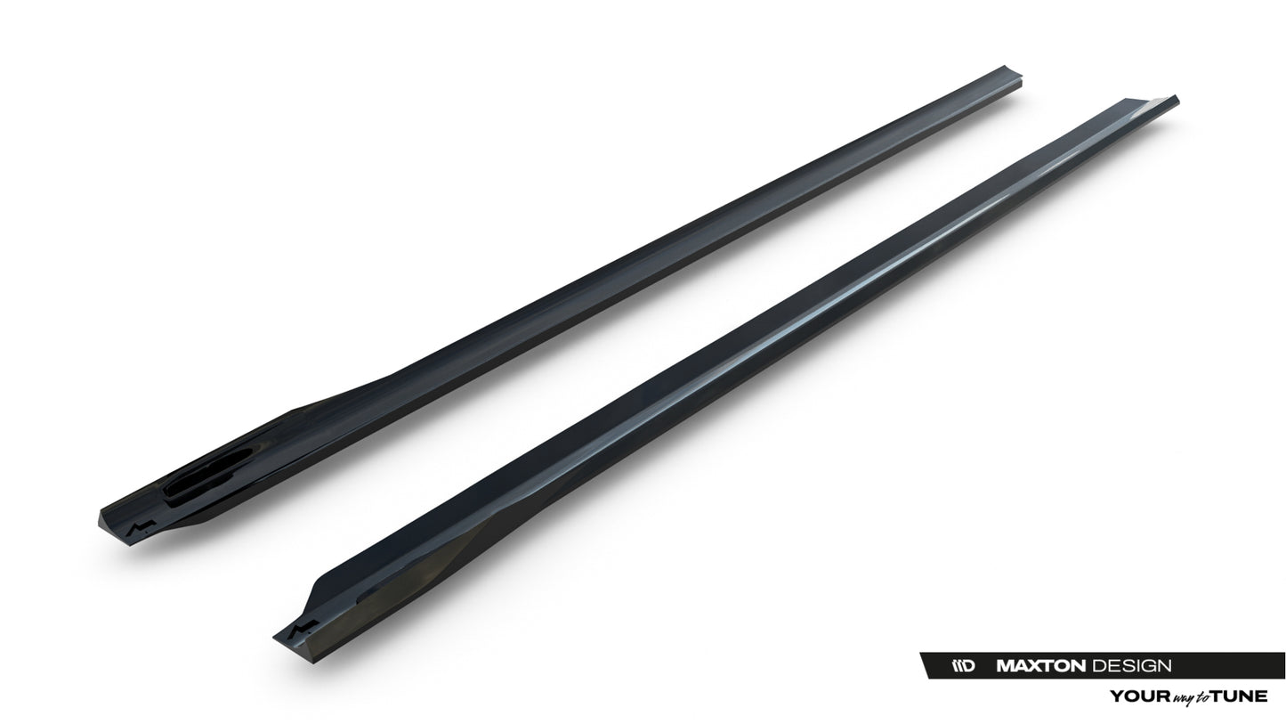 Side Skirts Diffusers V.2 suitable for BMW 740d xDrive M-pack / 740i xDrive M-Pack G70
