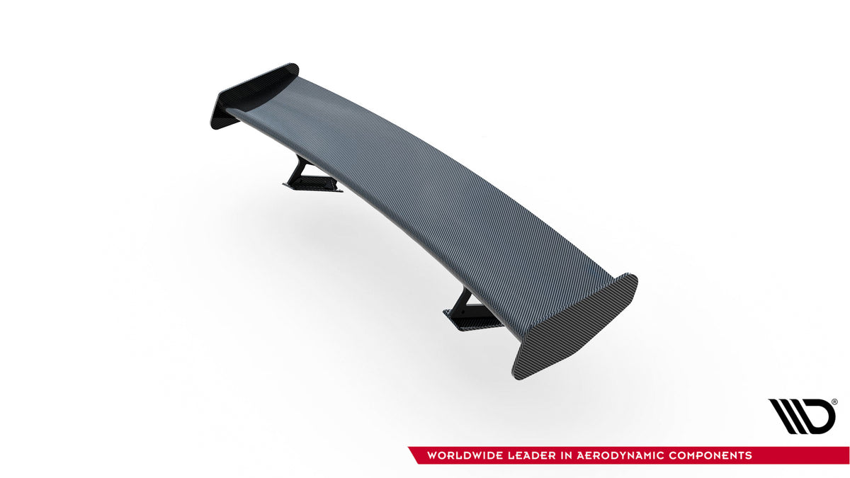 Karbonowy Spoiler Z Wewnętrznymi Wspornikami V.2 + LED pasujący do Porsche 718 Cayman 982c