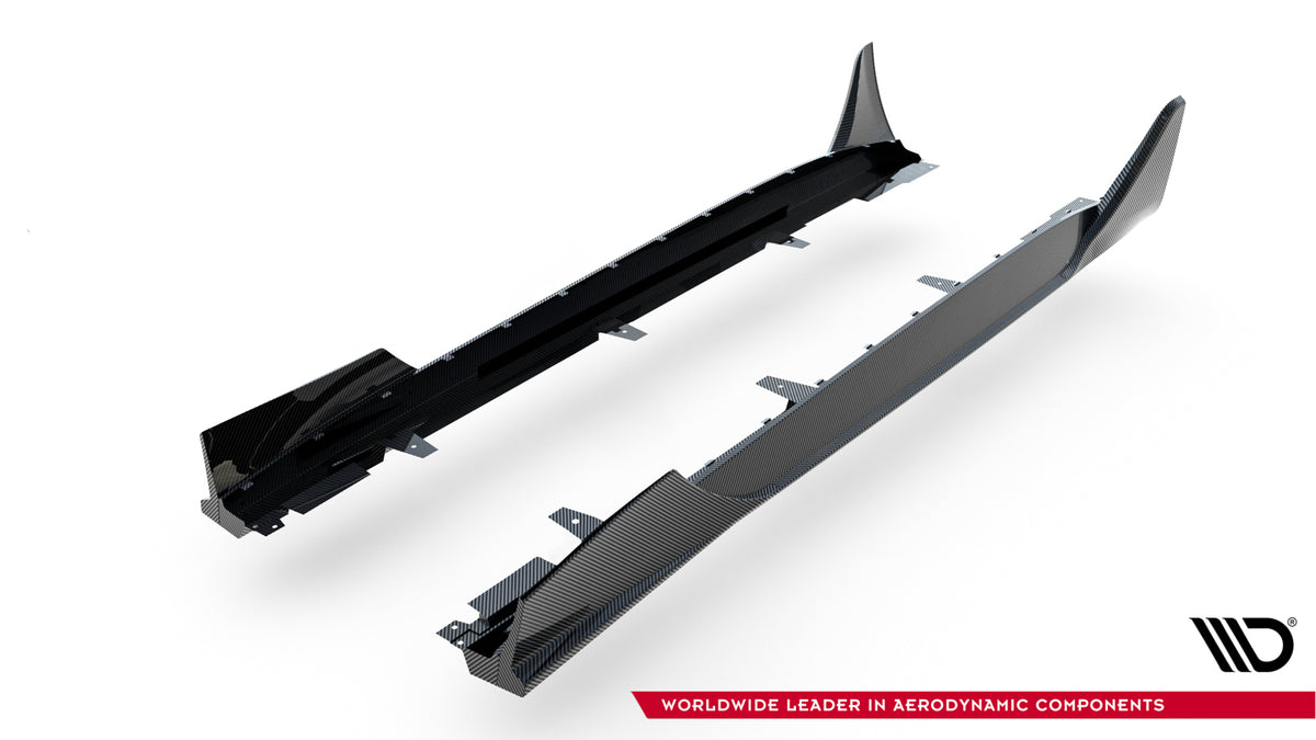 Karbonowe Splittery Boczne Prepreg pasujące do Mercedes-AMG GT 63 / 55 / 63 S E Performance C192