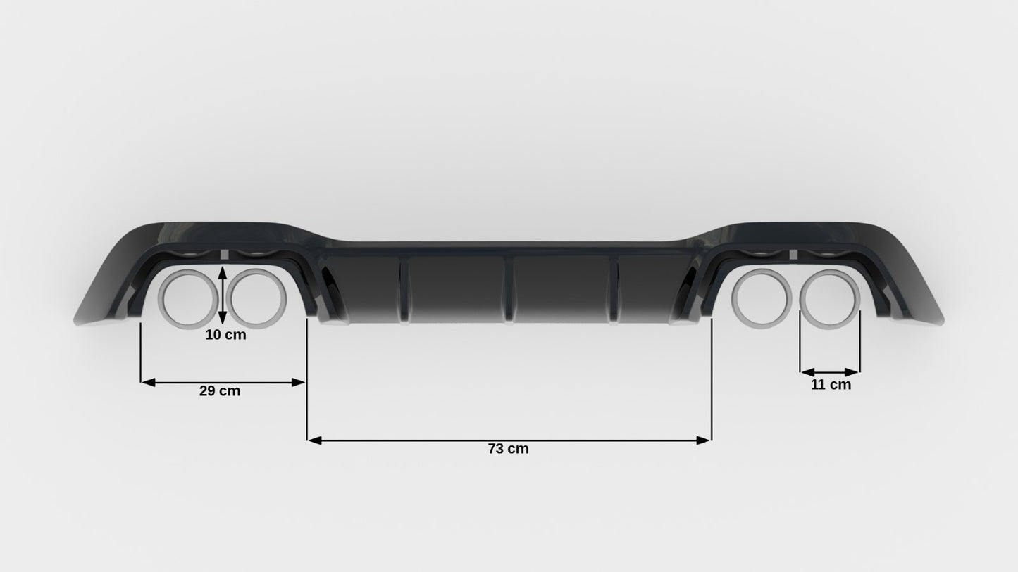 Rear Valance V.1 Volkswagen Golf R Hatchback Mk8