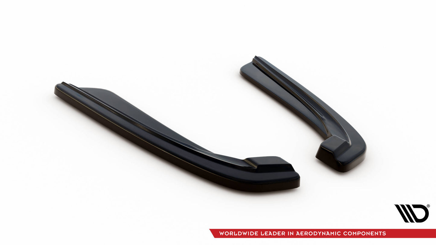 Rear Side Splitters BMW 5 M-Pack Sedan /Touring F10/F11 (fits two single exhaust ends)