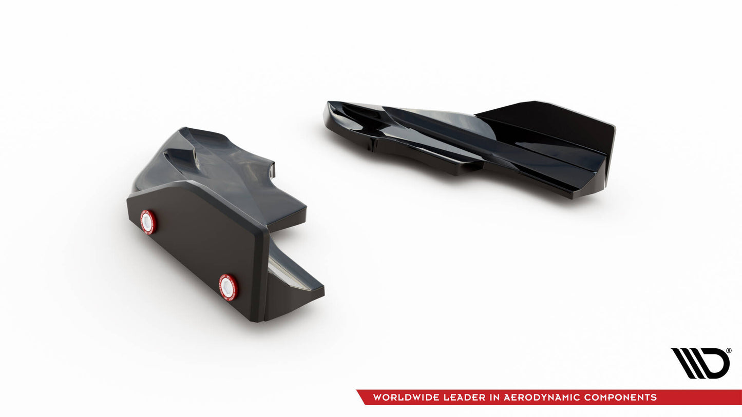 Rear Side Splitters V.6 + Flaps Volkswagen Golf R Hatchback Mk8 Facelift