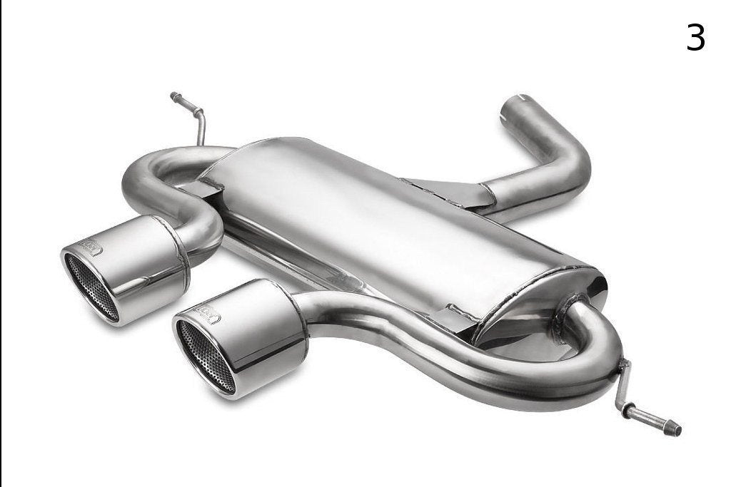 Sports Exhaust Muffler Exhaust suitable for Volkswagen Golf VI, Golf Mk5 R32, Scirocco 3