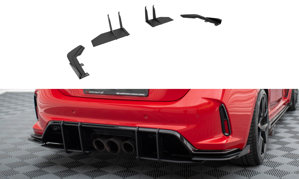 Splittery Tylne Boczne Street Pro Flaps Honda Civic Type R Mk