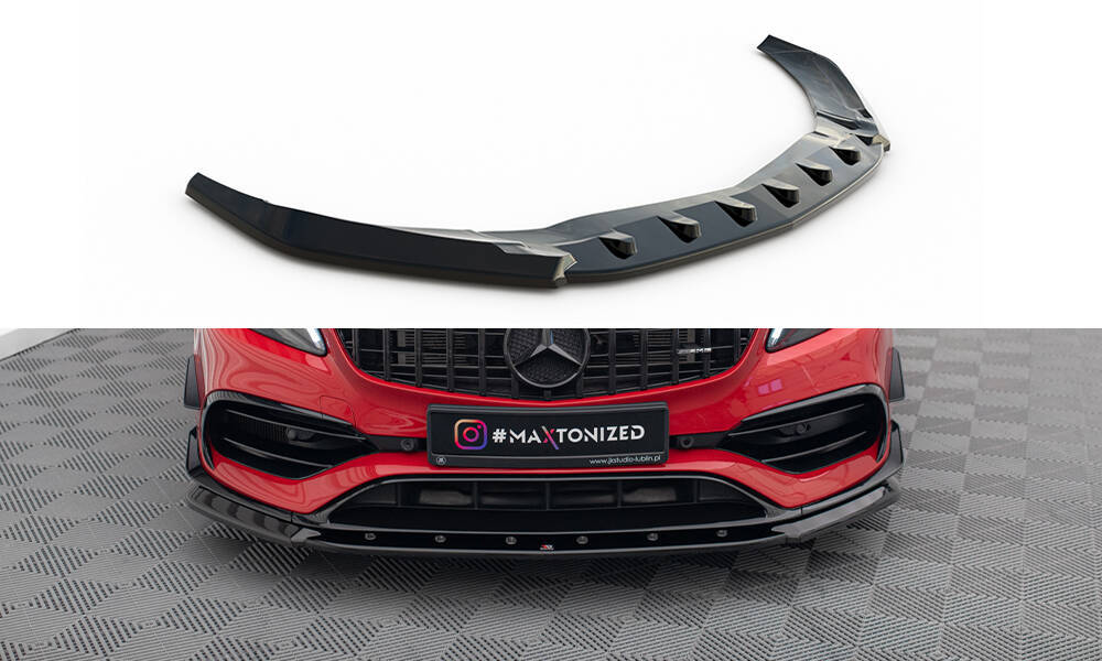 Splitter Przedni V 1 Mercedes Benz A45 Aero W176 Facelift Gloss Black