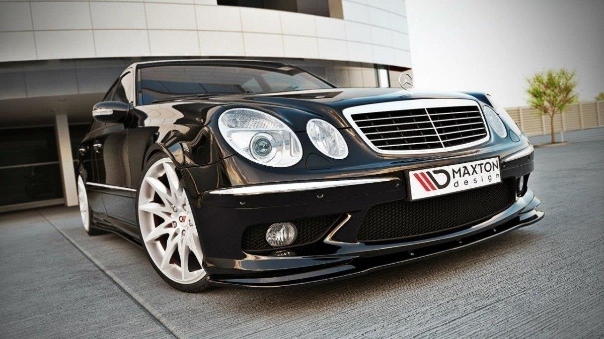 Splitter Przedni Mercedes E Class W211 AMG Przedlift Gloss Black