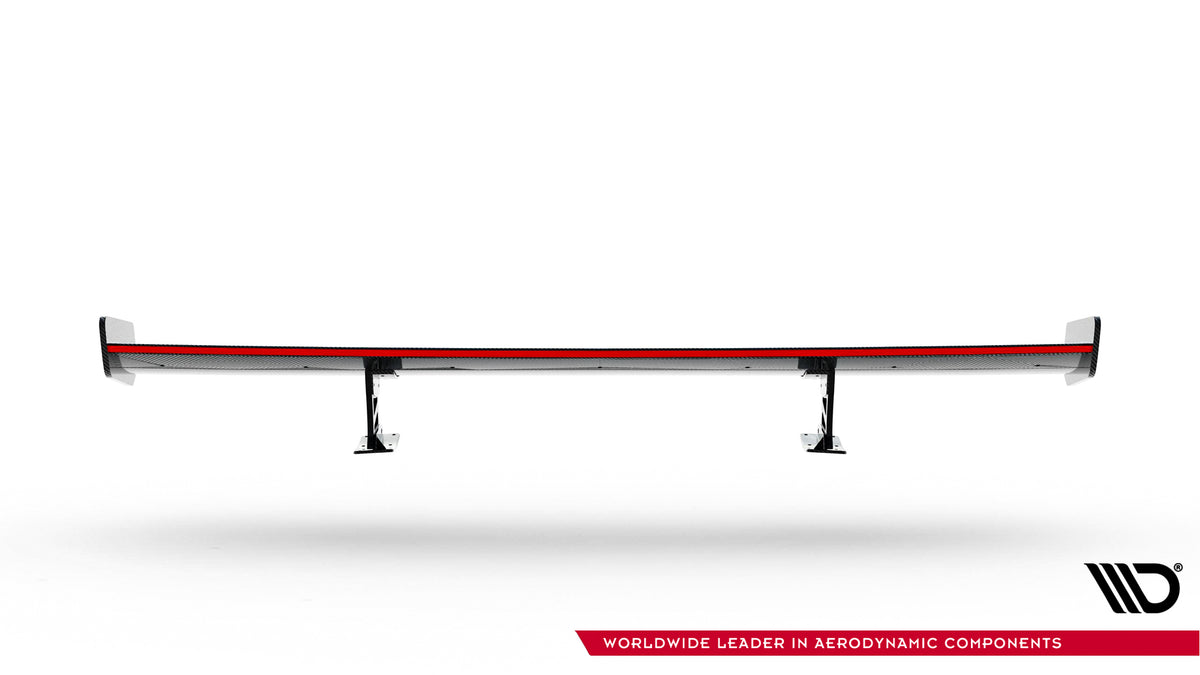 Carbon Spoiler With Internal Brackets Uprights + LED suitable for Audi A3 / A3 S-Line / S3 / RS3 Sedan 8V / 8V Facelift