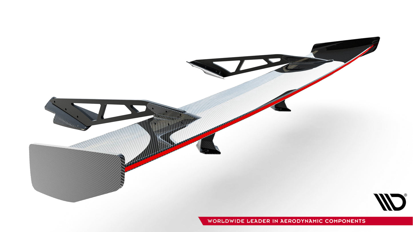 Carbon Spoiler With Upper Swan Mounting + LED suitable for Chevrolet Corvette Stingray / Grand Sport C7