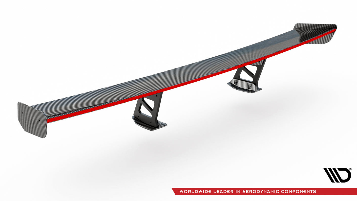 Carbon Spoiler With Internal Brackets Uprights + LED suitable for BMW M3 G80 / M340i G20 / 3 M-Pack G20 / 3 Standard G20