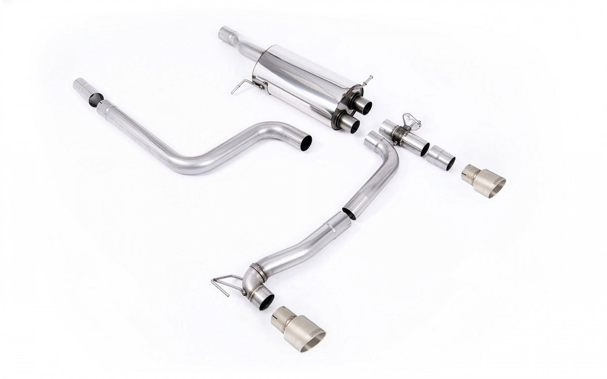 Rajout Du Pare-Chocs Arriere + échappement Milltek Sport compatible avec Ford Fiesta ST Mk8 + GPF System