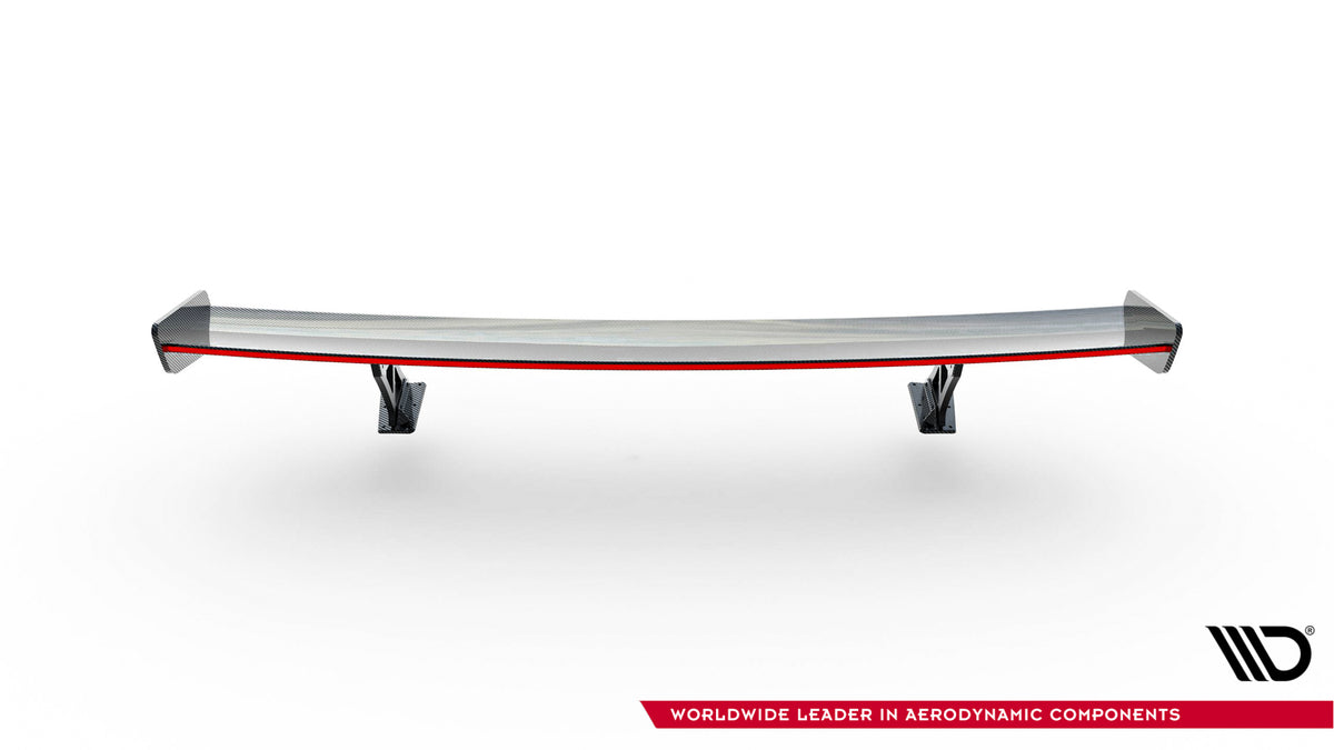 Karbonowy Spoiler Z Zewnętrznymi Wspornikami  V.1+ pasujący do LED Audi A5 / A5 S-Line / S5 / RS5 Coupe F5 / F5 Facelift