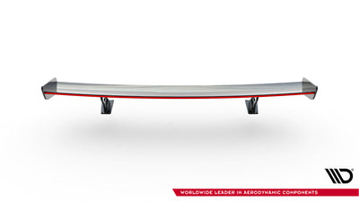 Carbon Spoiler With External Brackets Uprights V.2 + LED suitable for Audi A5 / A5 S-Line / S5 / RS5 Coupe F5 / F5 Facelift
