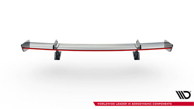 Carbon Spoiler With Upper Swan Mounting + LED suitable for Audi A5 / A5 S-Line / S5 / RS5 Coupe F5 / F5 Facelift