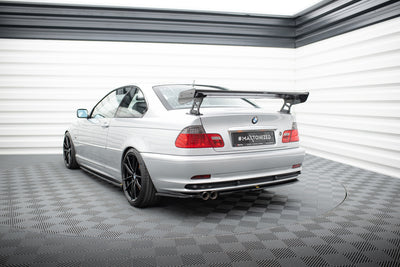 Carbon Spoiler With External Brackets Uprights suitable for BMW 3 Coupe E46