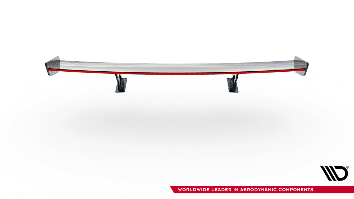 Carbon Spoiler With Internal Brackets Uprights V.2 + LED suitable for BMW 1 M E82