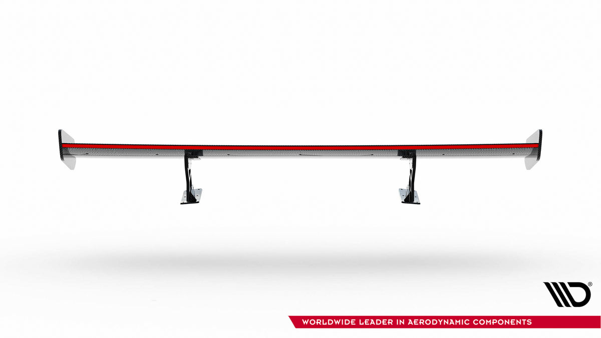 Carbon Spoiler With Internal Brackets Uprights V.2 + LED suitable for BMW 1 M E82