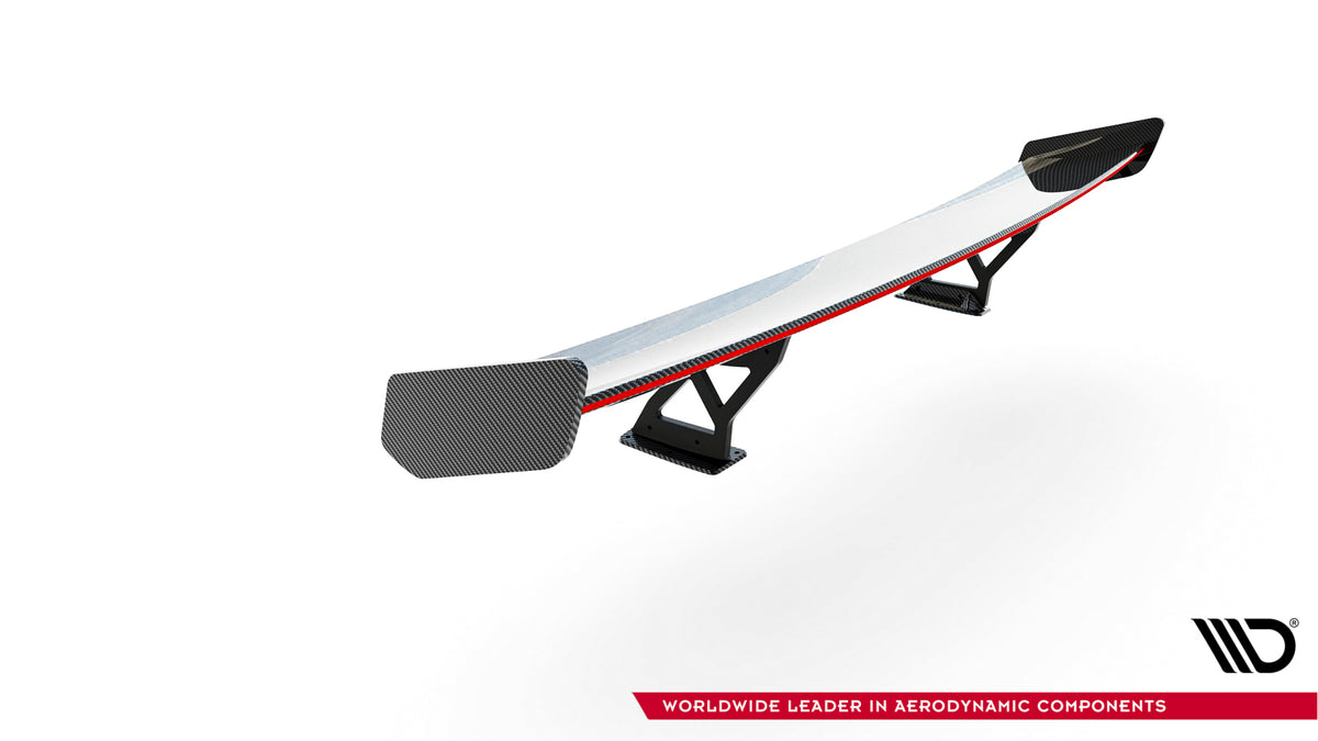 Carbon Spoiler With Internal Brackets Uprights V.1 + LED suitable for BMW 1 M E82