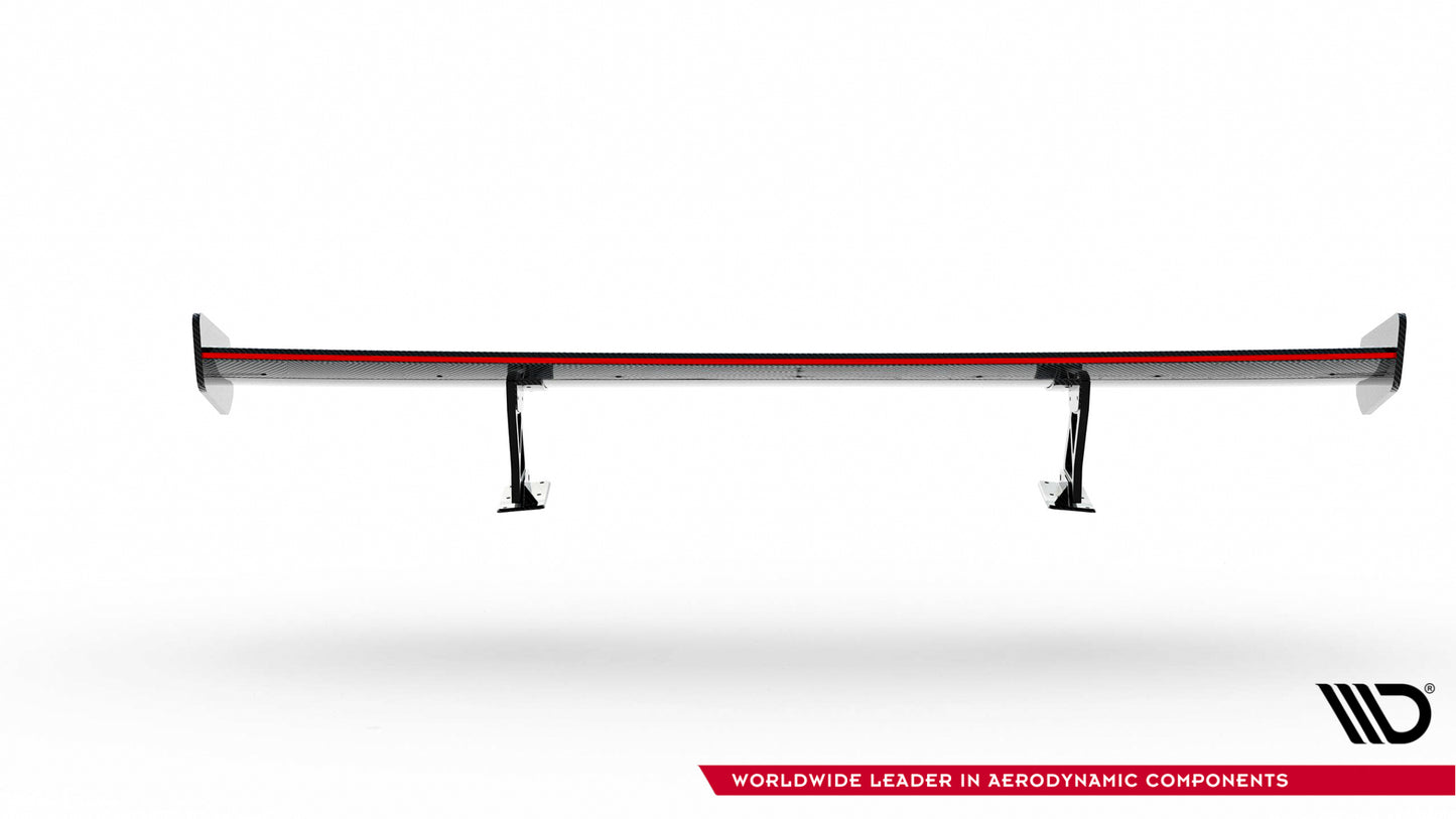 Carbon Spoiler With Internal Brackets Uprights V.1 + LED suitable for BMW 1 M E82