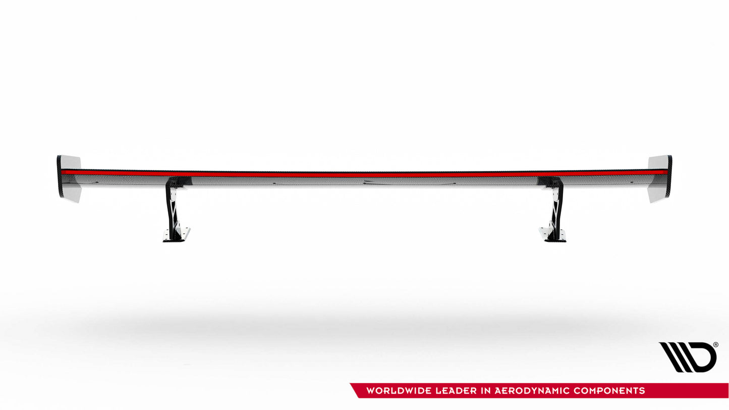 Carbon Spoiler With External Brackets Uprights + LED suitable for BMW 3 / M3 Coupe E92