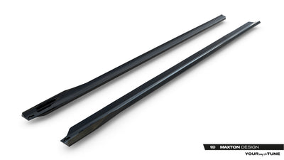 Side Skirts Diffusers V.2 suitable for BMW 740d xDrive M-pack / 740i xDrive M-Pack G70