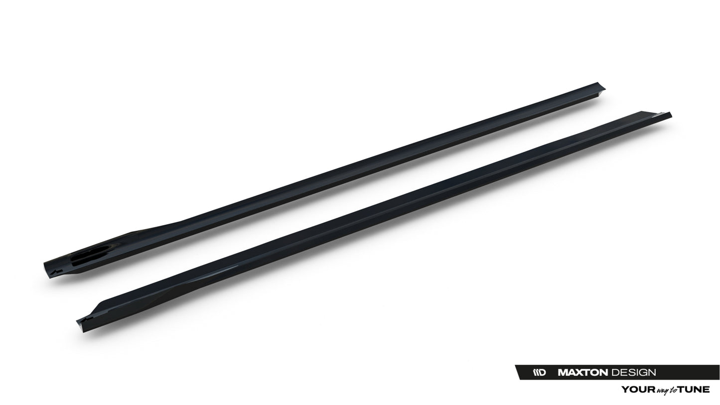 Side Skirts Diffusers V.2 suitable for BMW 740d xDrive M-pack / 740i xDrive M-Pack G70