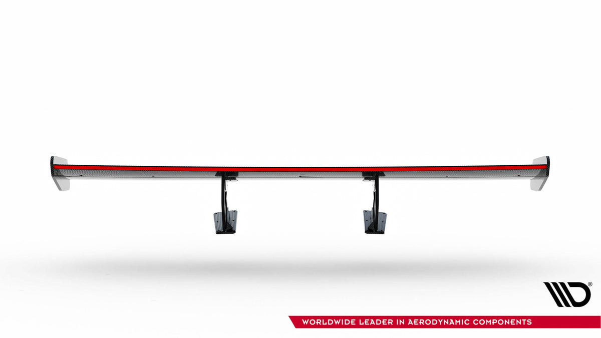 Carbon Spoiler With Internal Brackets Uprights V.2 + LED suitable for Porsche 718 Cayman 982c