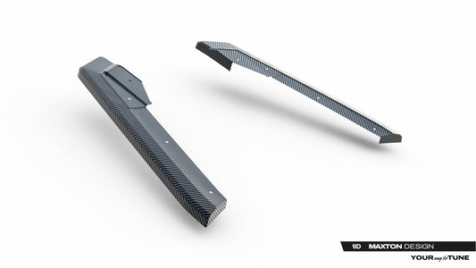 Prepreg Carbon Fiber Rear Side Splitters Audi RS6 C8 / C8 Facelift