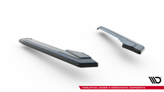 Fibre de Carbone Lames De Pare-Chocs Arrière Latérales Audi RS6 C8 / C8 Facelift