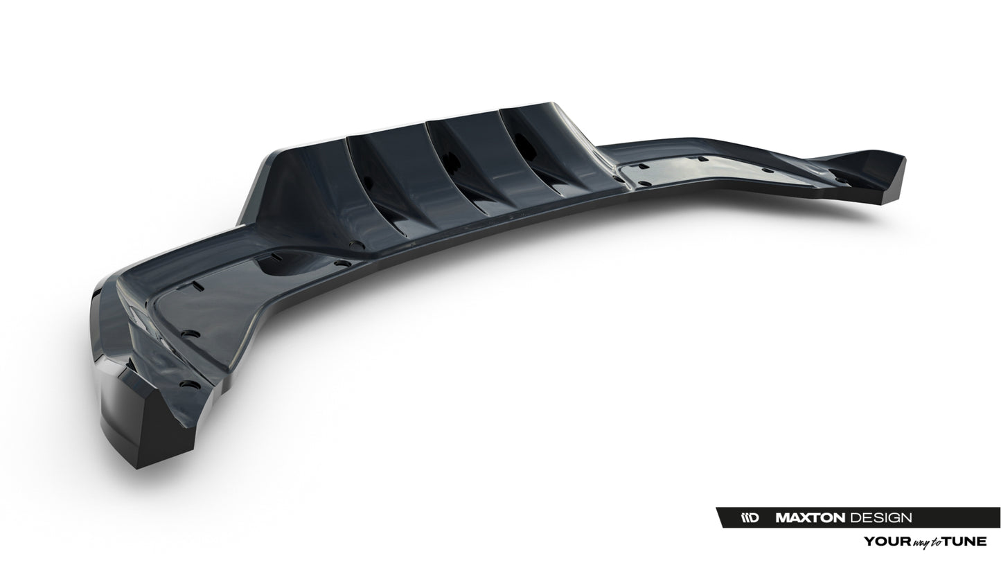 Hinten Splitter (mit einem vertikalem balken) V.1 Cupra Leon Hatchback Mk1 Facelift