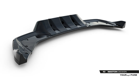 Arriere Splitter (avec une barre verticale) V.1 compatible avec Cupra Leon Hatchback Mk1 Facelift