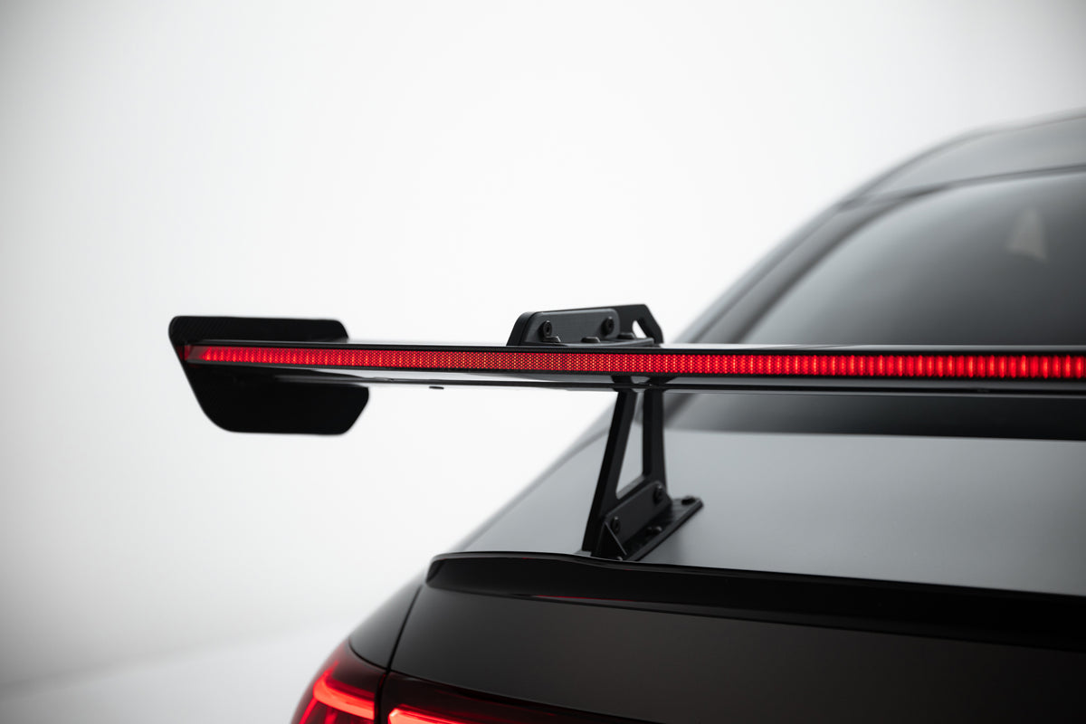 Carbon Spoiler With Upper Swan Mounting + LED suitable for Mercedes-Benz CLA Coupe C118 / C118 Facelift