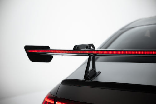 Carbon Spoiler With Upper Swan Mounting + LED suitable for Mercedes-Benz CLA Coupe C118 / C118 Facelift