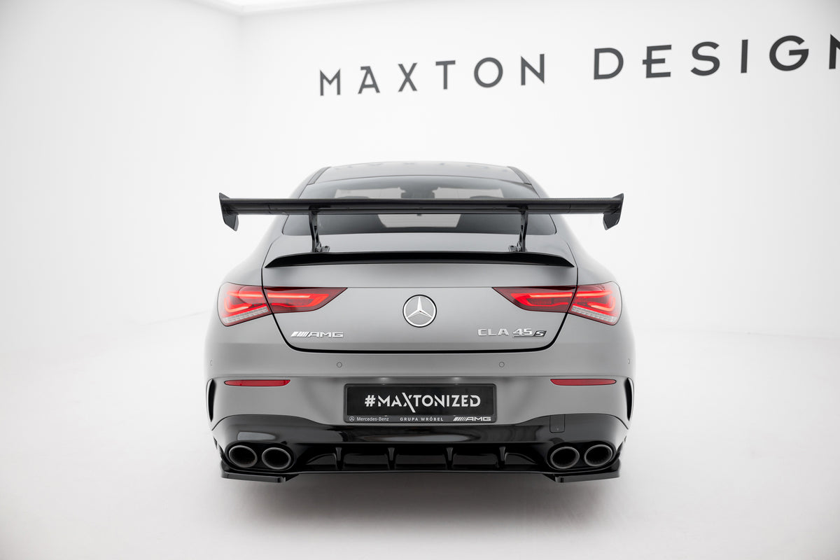 Karbonowy Spoiler Z Wewnętrznymi Wspornikami pasujący do Mercedes-Benz CLA Coupe C118 / C118 Facelift