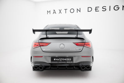 Karbonowy Spoiler Z Wewnętrznymi Wspornikami pasujący do Mercedes-Benz CLA Coupe C118 / C118 Facelift