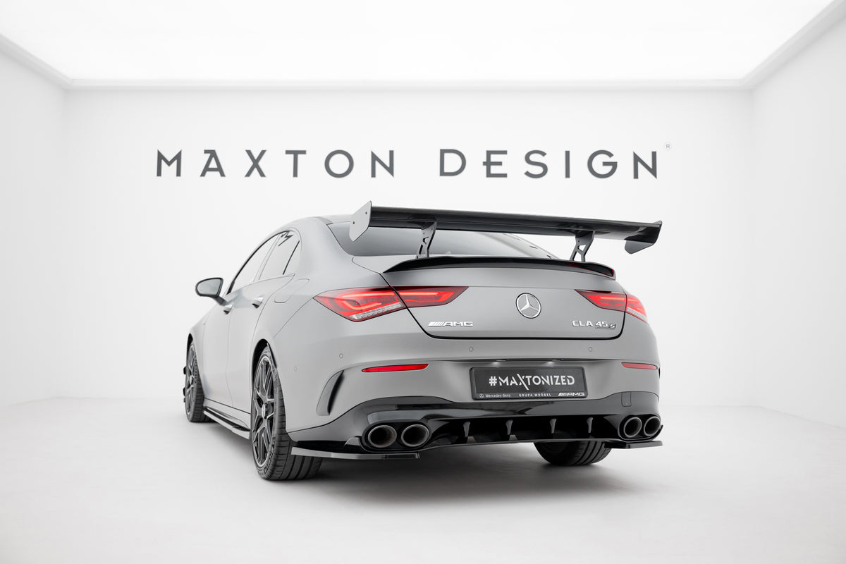 Karbonowy Spoiler Z Wewnętrznymi Wspornikami pasujący do Mercedes-Benz CLA Coupe C118 / C118 Facelift