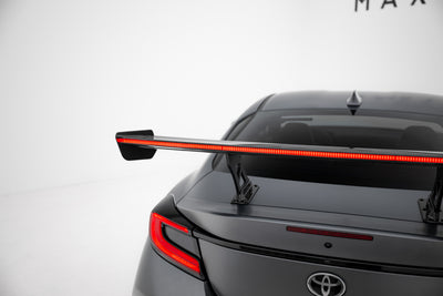 Carbon Spoiler With Internal Brackets Uprights + LED suitable for Toyota GR86 / Subaru BRZ Mk2