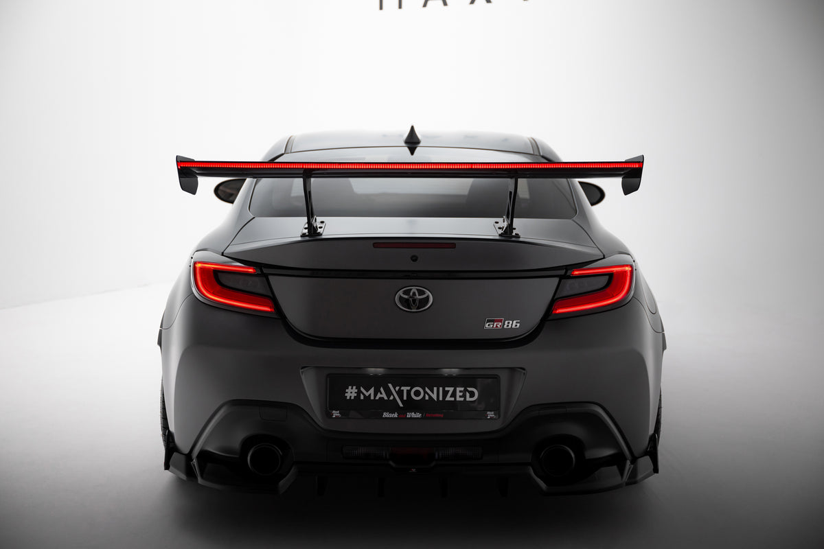 Carbon Spoiler With Internal Brackets Uprights + LED suitable for Toyota GR86 / Subaru BRZ Mk2