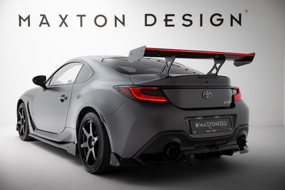 Carbon Spoiler With Internal Brackets Uprights + LED suitable for Toyota GR86 / Subaru BRZ Mk2