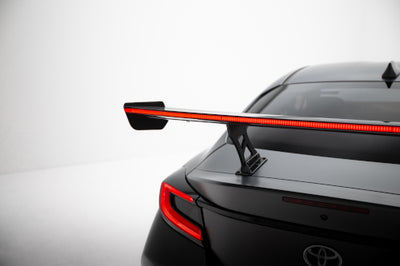 Carbon Spoiler With Internal Brackets Uprights + LED suitable for Toyota GR86 / Subaru BRZ Mk2