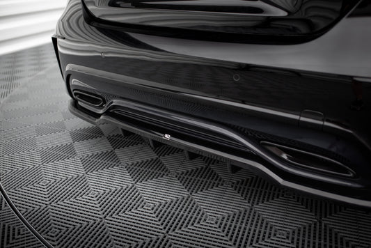 Hinten Splitter (mit einem vertikalem balken) Mercedes-Benz A AMG-Line W176 Facelif