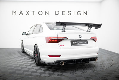 Carbon Spoiler With Internal Brackets Uprights  suitable for Volkswagen Jetta GLI Mk7
