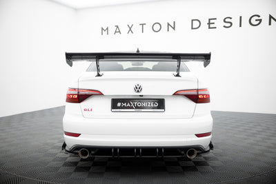 Carbon Spoiler With Internal Brackets Uprights  suitable for Volkswagen Jetta GLI Mk7