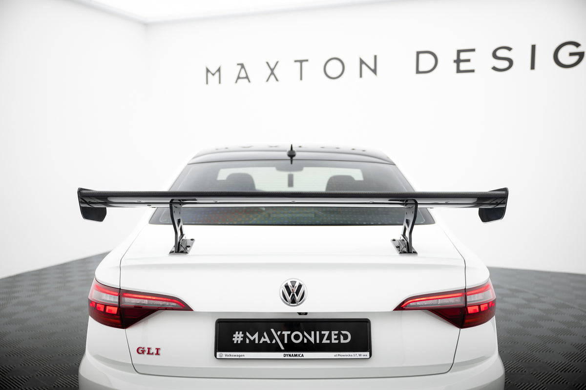 Carbon Spoiler With Internal Brackets Uprights  suitable for Volkswagen Jetta GLI Mk7