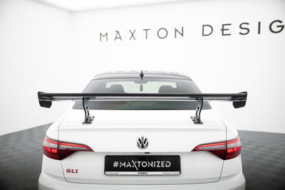 Carbon Spoiler With Internal Brackets Uprights  suitable for Volkswagen Jetta GLI Mk7