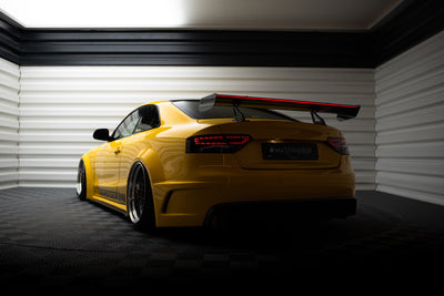 Carbon Spoiler With Upper Swan Mounting + LED suitable for Audi A5 Coupe 8T