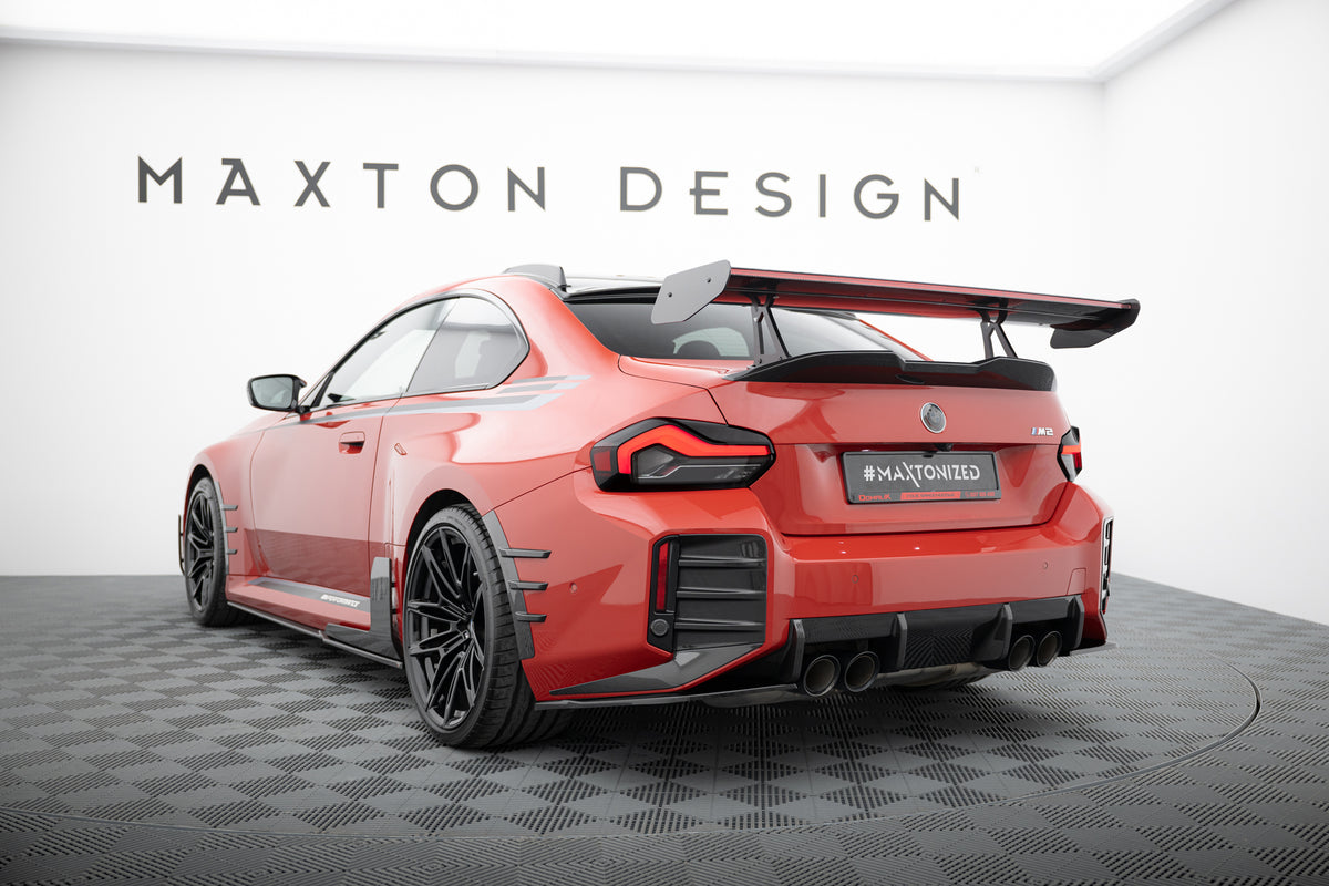 Carbon Spoiler With Upper Swan Mounting + LED compatible with BMW M2 G87