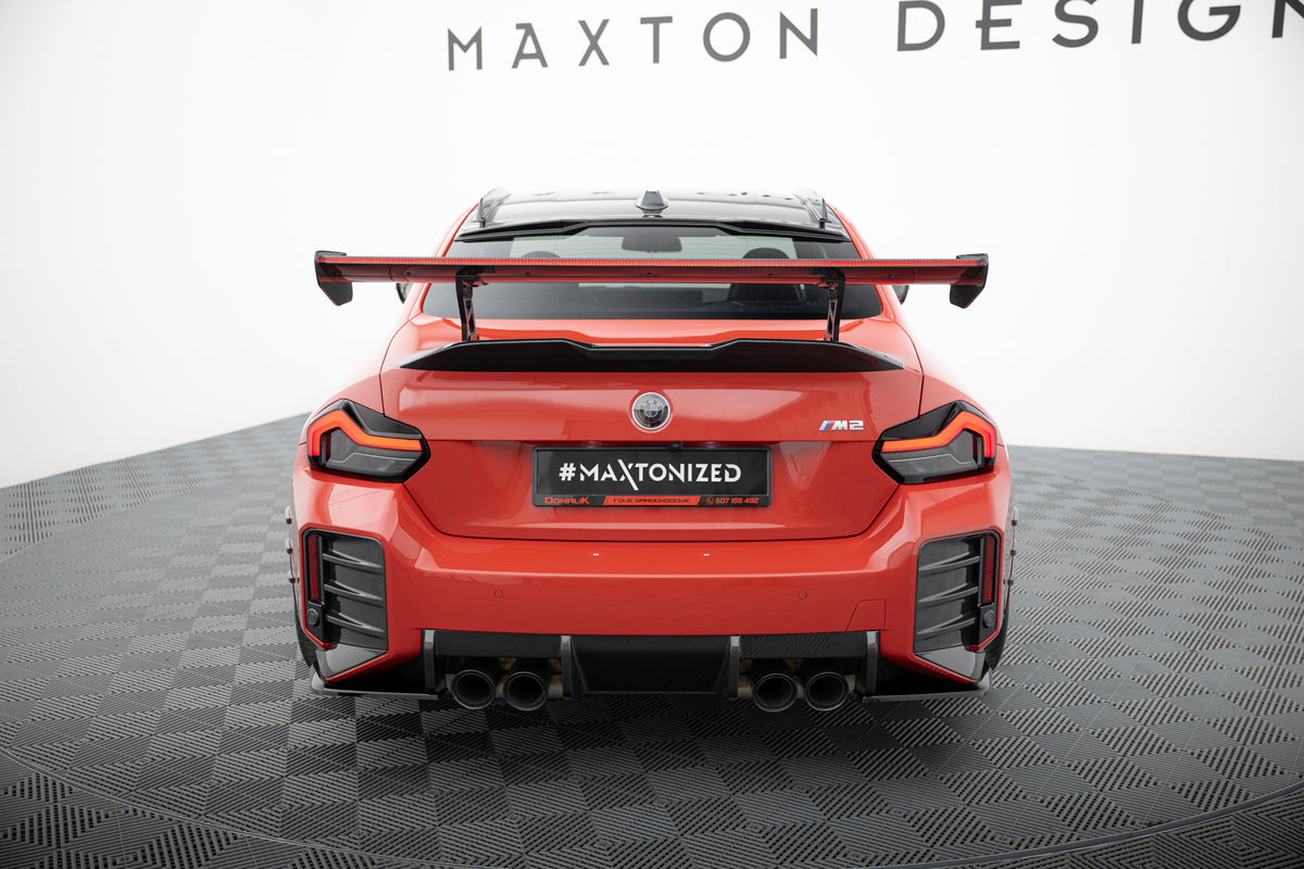 Karbonowy Spoiler Z Wewnętrznymi Wspornikami + LED pasujący do BMW M2 G87