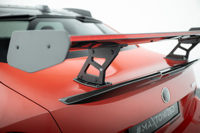 Karbonowy Spoiler Z Wewnętrznymi Wspornikami + LED pasujący do BMW M2 G87